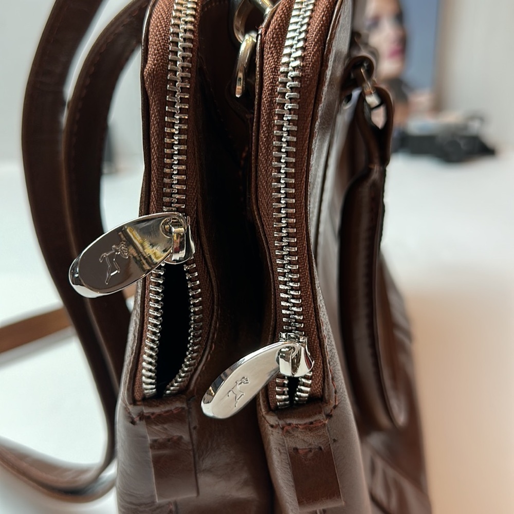 Ashwood Brown Leather Gina Bridge Tote Satchel Bag - Picture 15 of 16